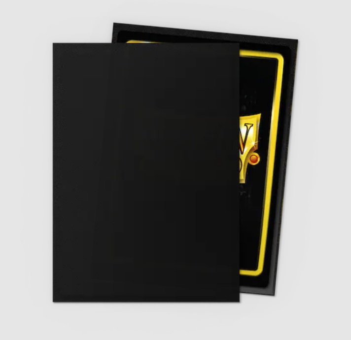 Dragon Shield Non-Glare Sleeves (Standard Size, 100 ct.) - Black Matte